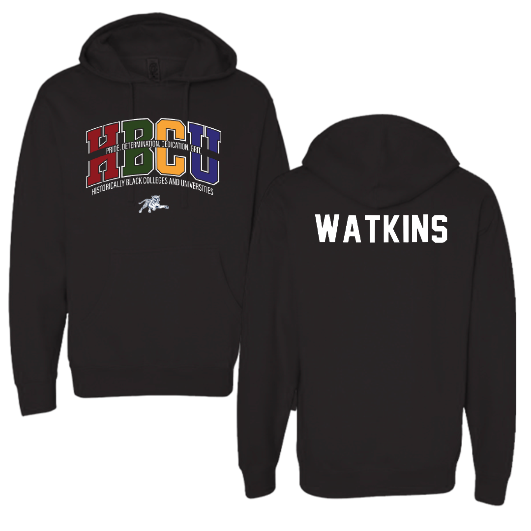 Jackson State University Volleyball Black HBCU Hoodie - Kamiera Watkins