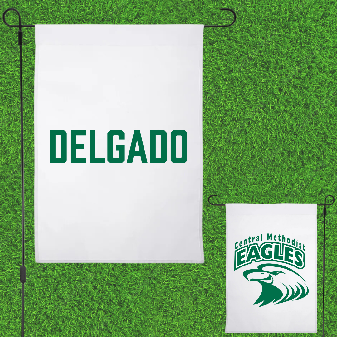 Central Methodist University Football White Garden Flag - Antonio Delgado