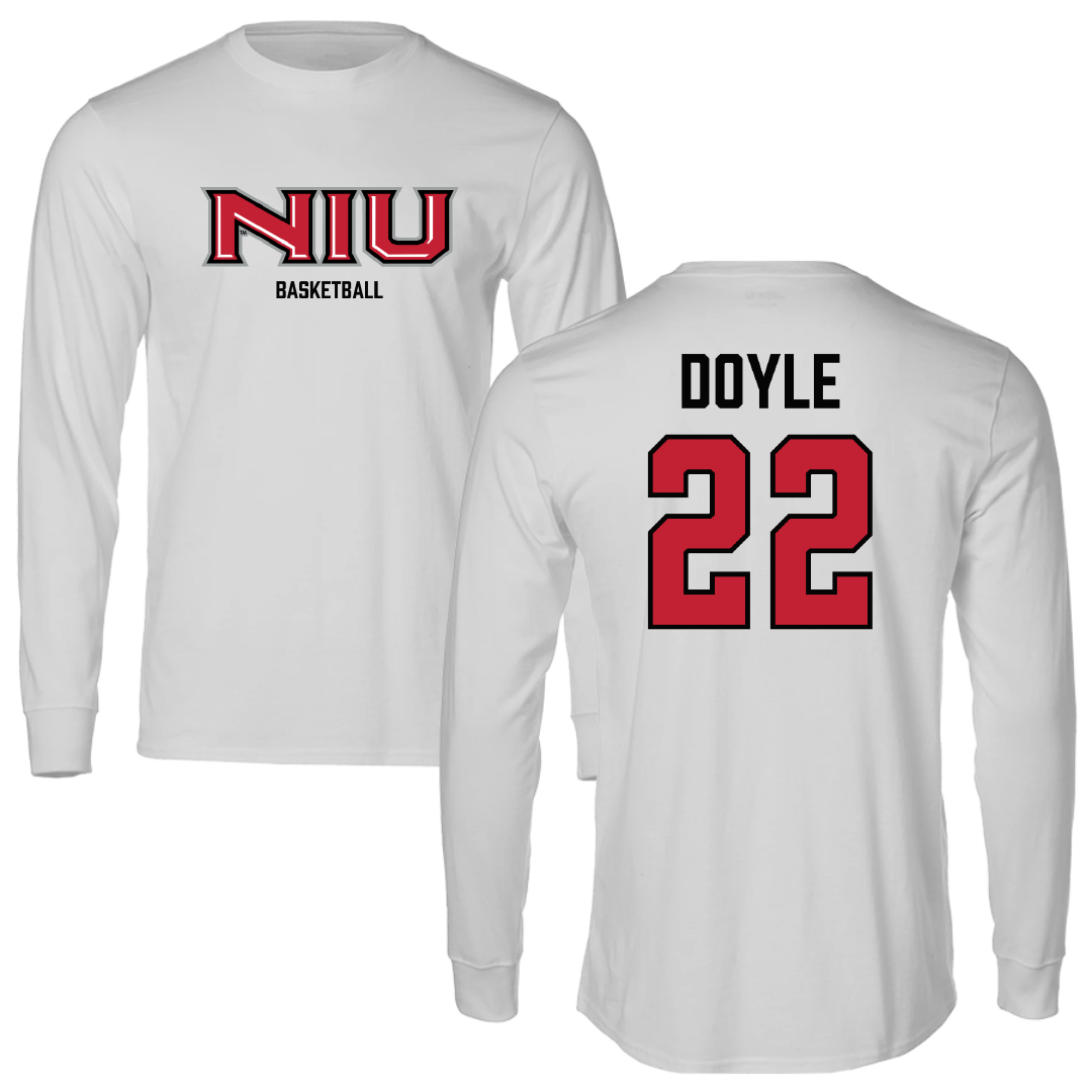 Northern Illinois University Basketball (W) Light Gray Performance Long Sleeve - #22 Alecia Doyle