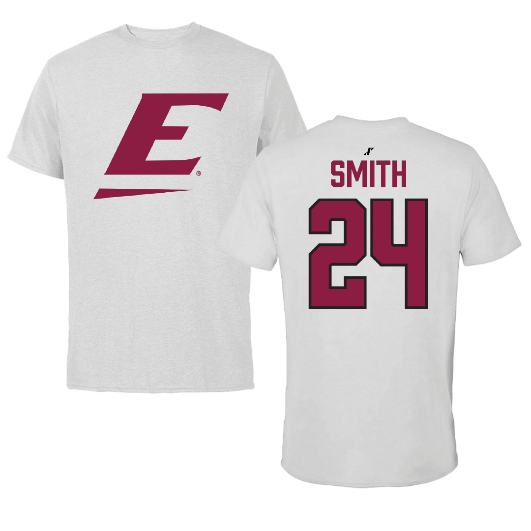 Eastern Kentucky University Football Light Gray Performance Tee - #24 Kaden Smith