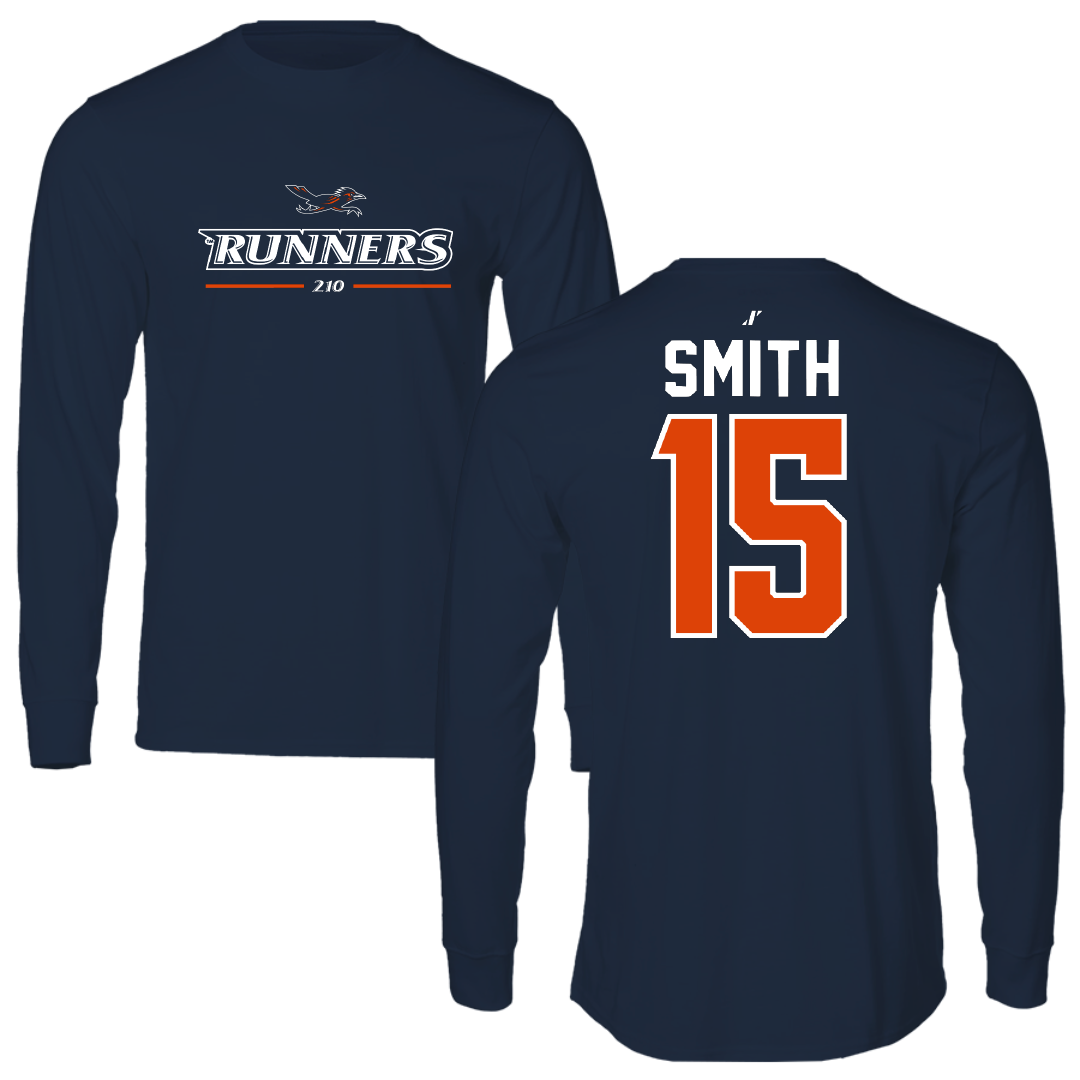 University of Texas at San Antonio Softball Navy General Performance Long Sleeve - #15 Reagan Smith