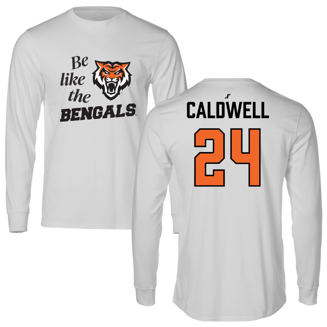 Idaho State University Basketball Light Gray Be Like Us Long Sleeve - #24 Aspen Caldwell