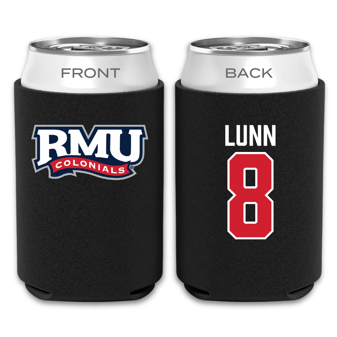 Robert Morris University Ice Hockey Black Can Cooler - #8 Gabriel Lunn