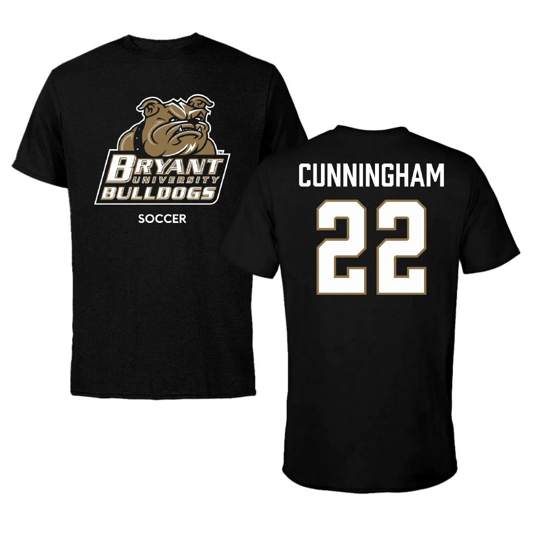 Bryant University Soccer (W) Black Performance Tee - #22 Ashley Cunningham