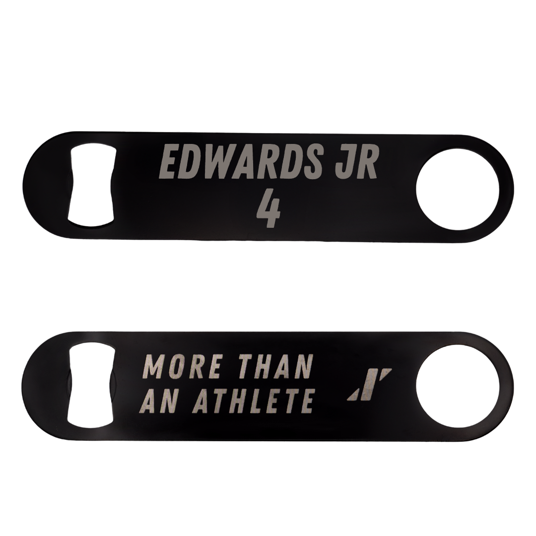 Texas State University Football Black Bottle Opener - #4 Alonzo Edwards Jr