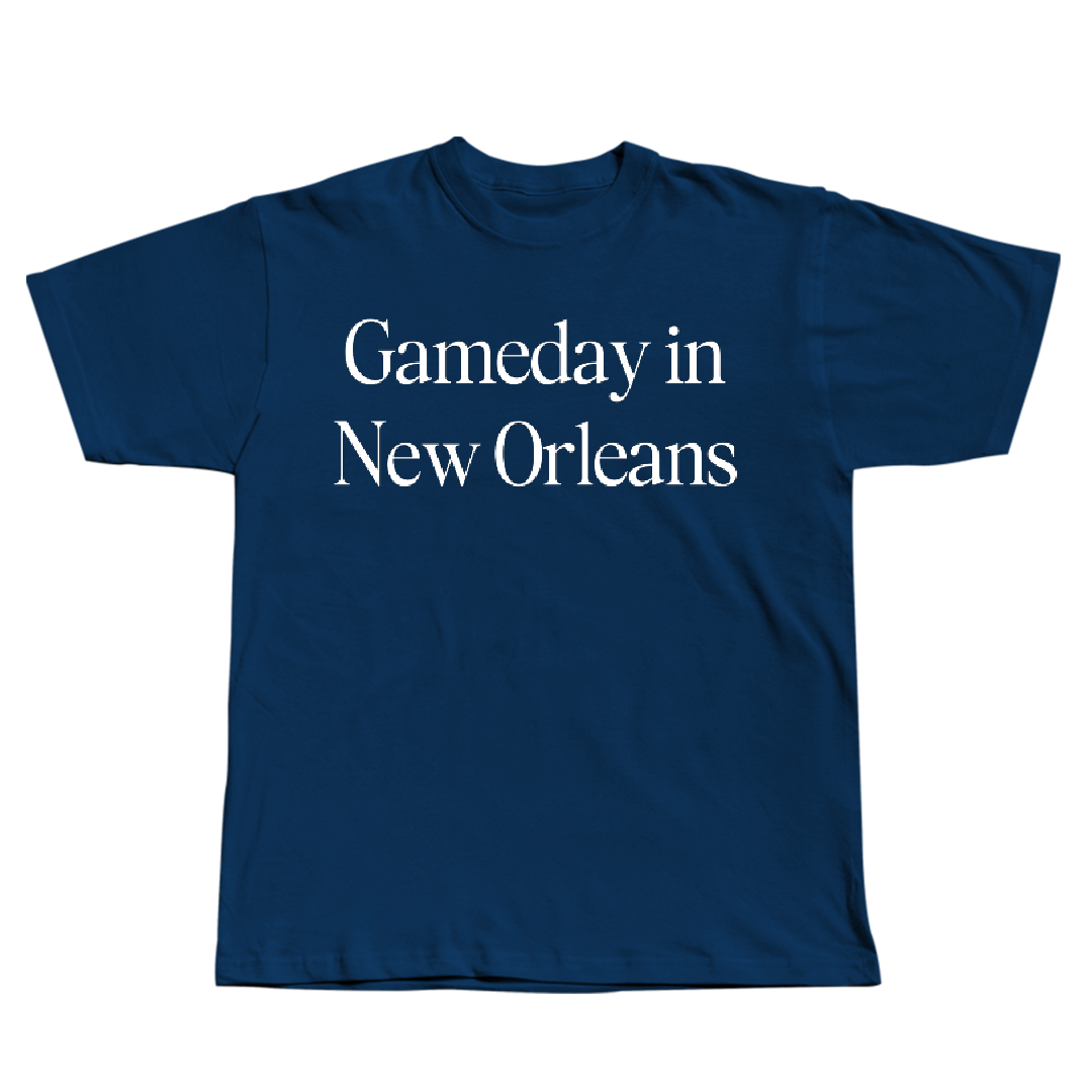 University of New Orleans POM Navy Gameday Tee - Joyce Horn