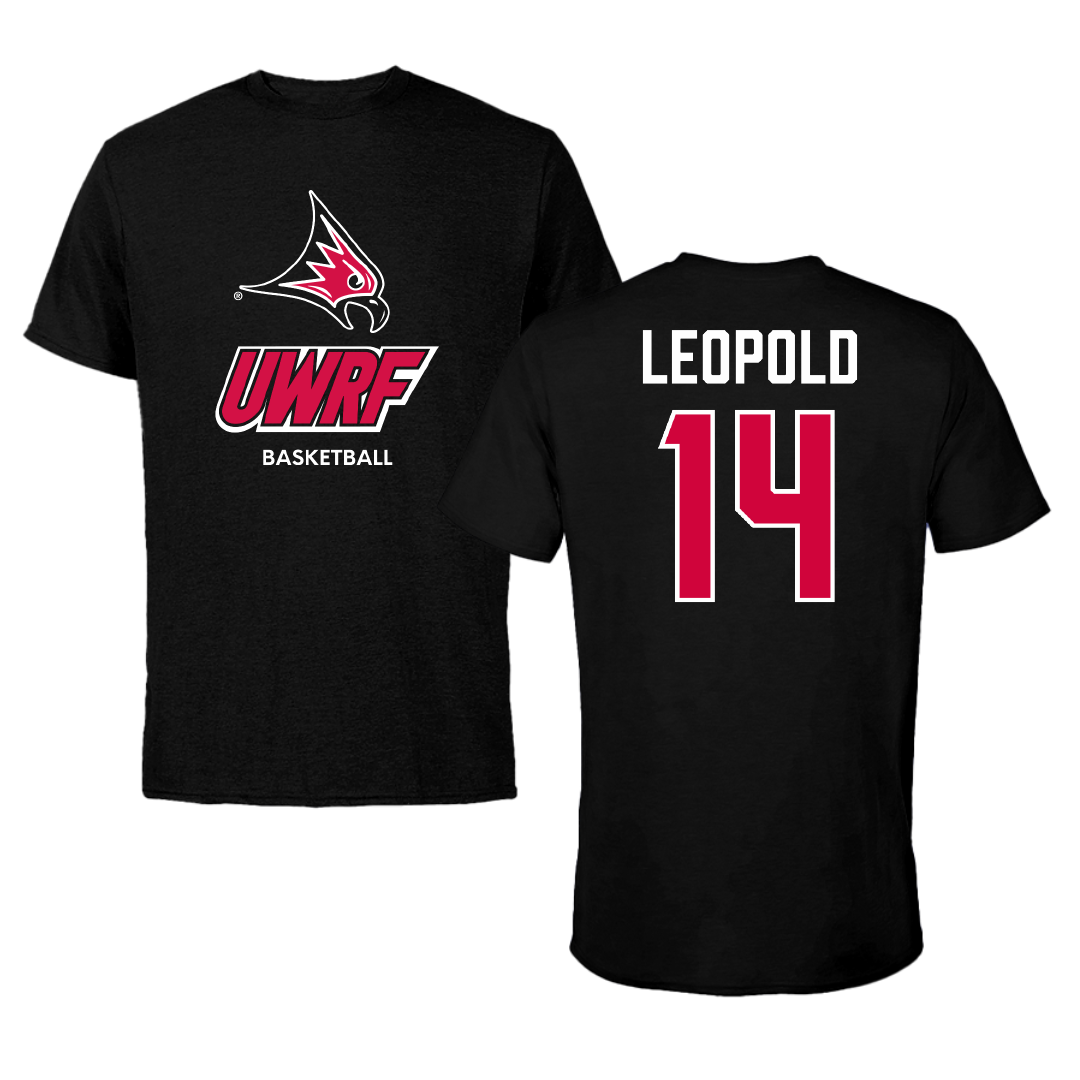 University of Wisconsin-River Falls Basketball (W) Black Performance Tee - #14 Savannah Leopold