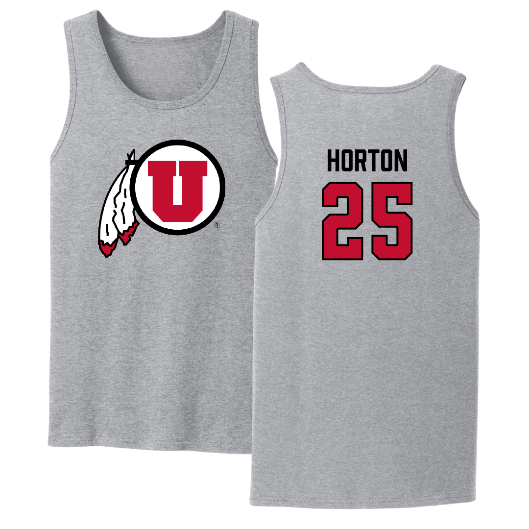 University of Utah Lacrosse Sport Gray Tank Top - #25 Bryce Horton