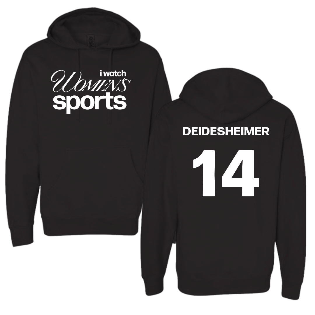 Middle Tennessee State University Volleyball Black WHM Hoodie - #14 Payton Deidesheimer