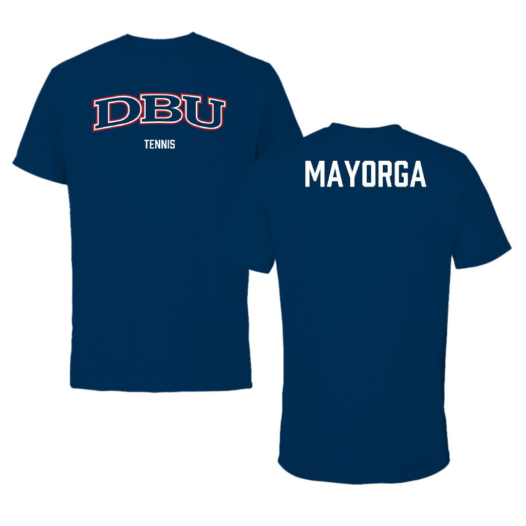 Dallas Baptist University Tennis (M) Navy Tee - Edgar Mayorga