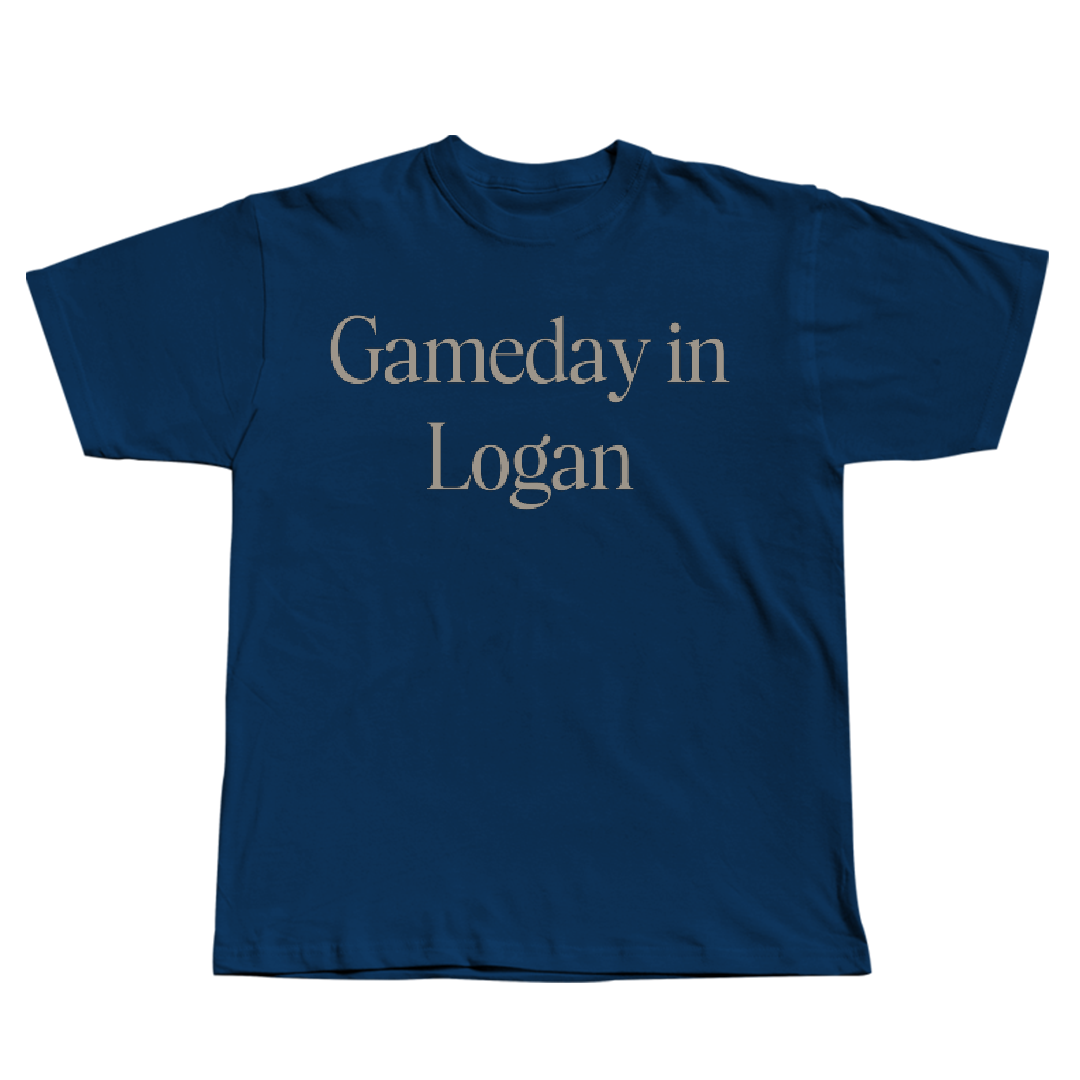 Utah State University Football Navy Gameday Tee - #37 Jaeden Wright