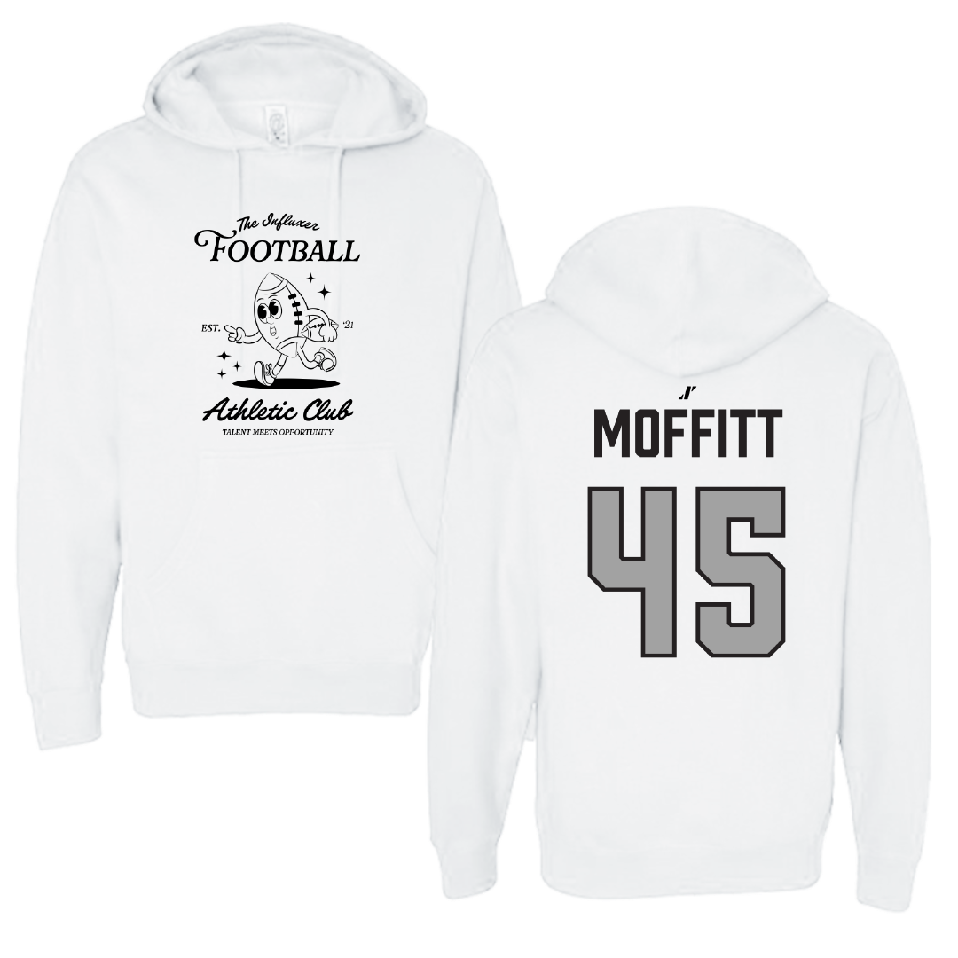 Football White Influxer Athletic Club Hoodie - #45 Trevor Moffitt