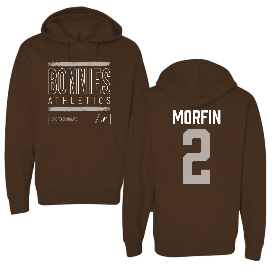 St. Bonaventure University Soccer Brown Dominate Hoodie - #2 Sean Morfin