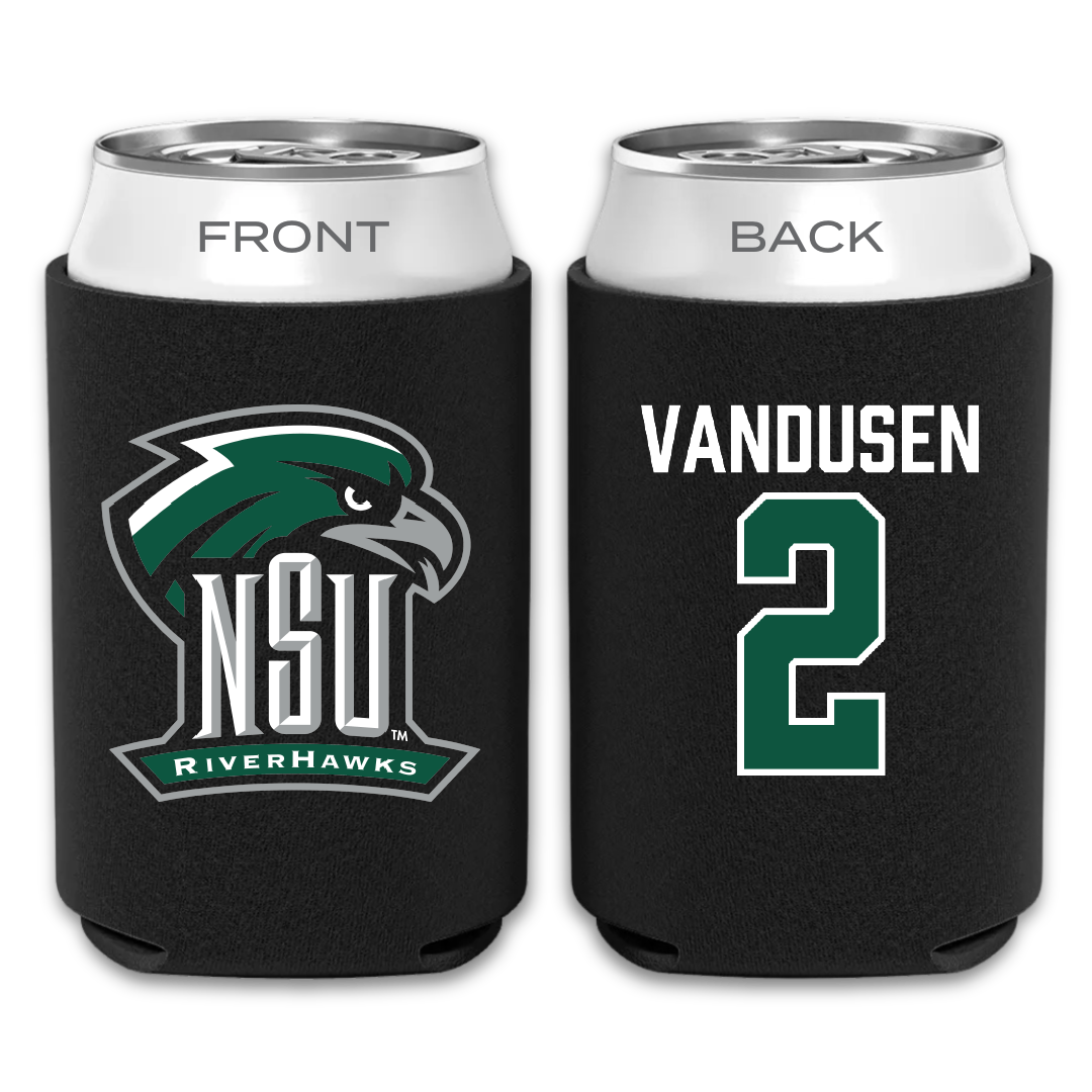 Northeastern State University Soccer Black Can Cooler - #2 Ethan VanDusen