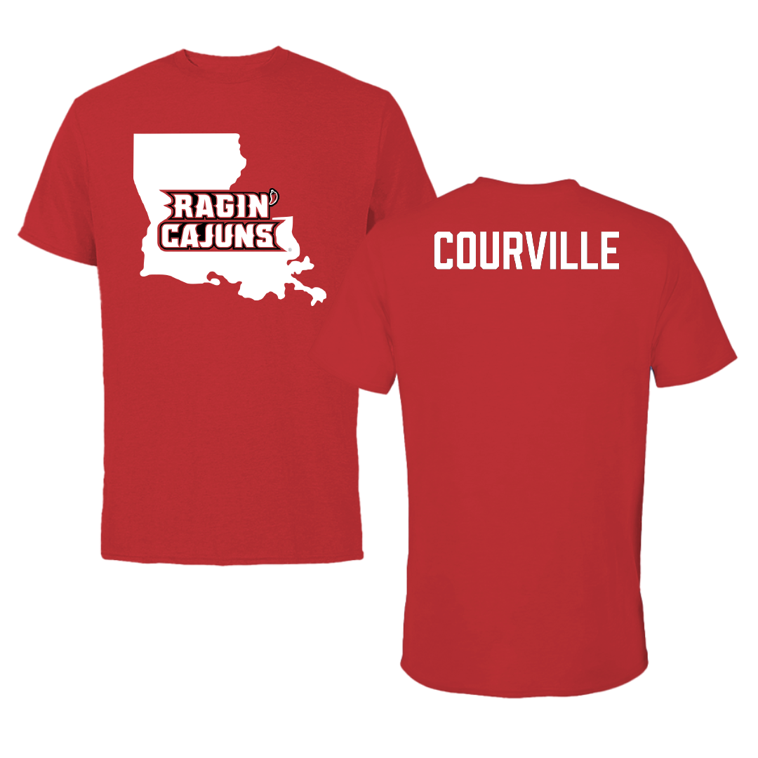University of Louisiana at Lafayette TF and XC Red State Tee - Juliana Courville