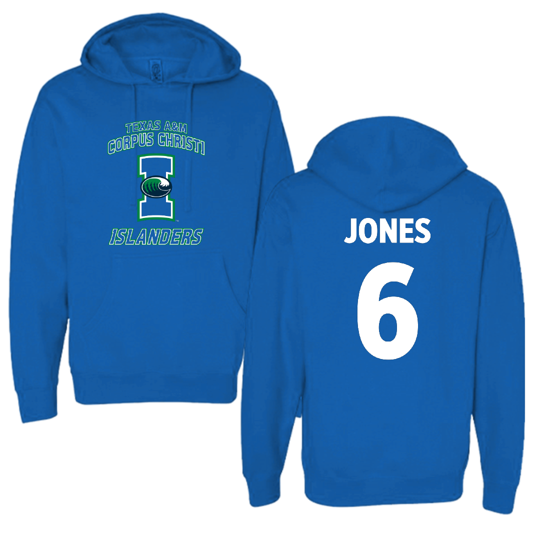 Texas A&M University-Corpus Christi Band Blue Hoodie - #6 Madison Jones