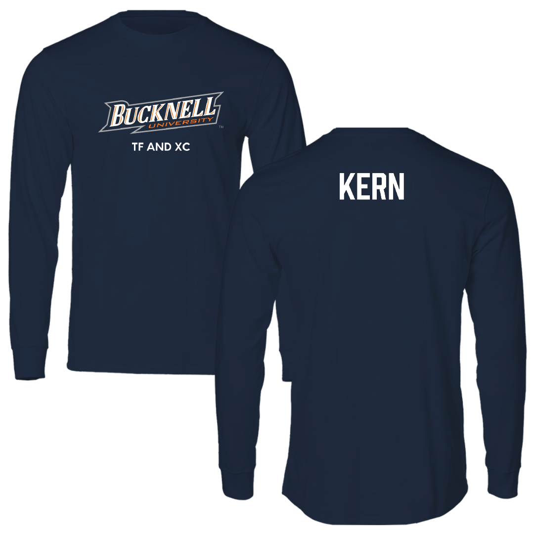 Bucknell University TF and XC Navy Long Sleeve - Grant Kern