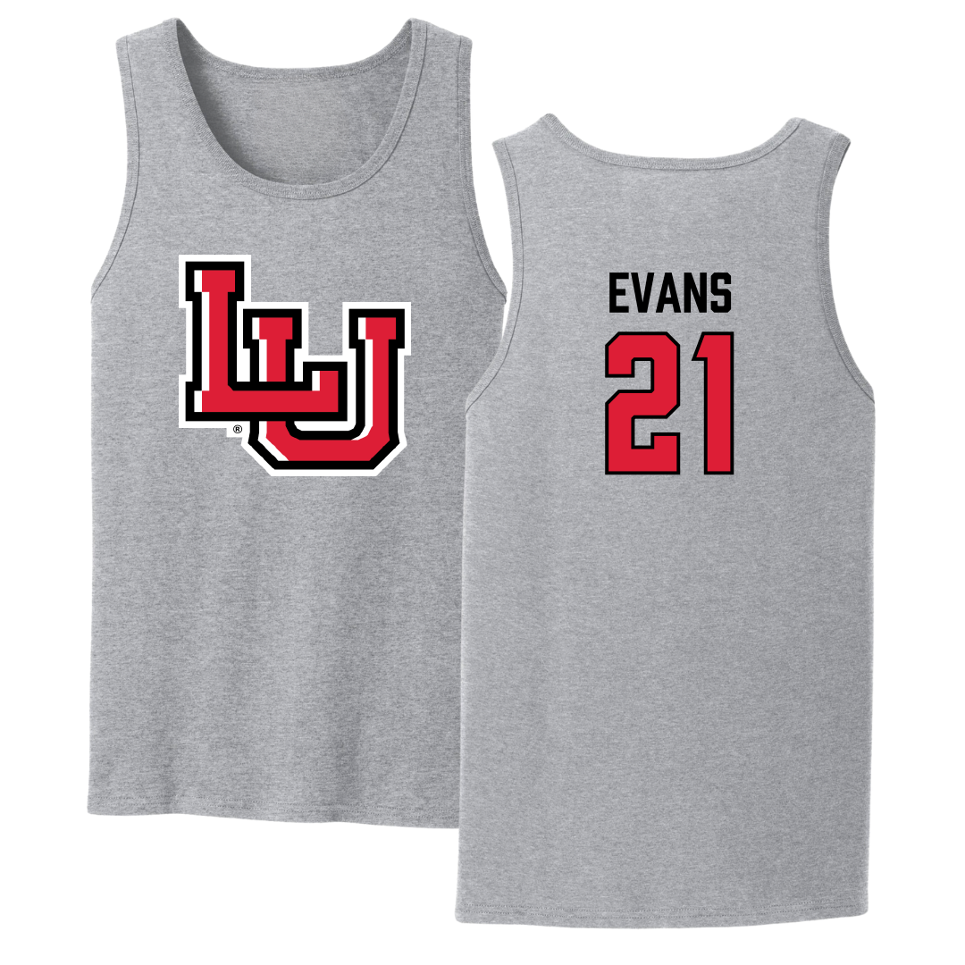 Lamar University Football Sport Gray Tank Top - #21 Jamarion Evans