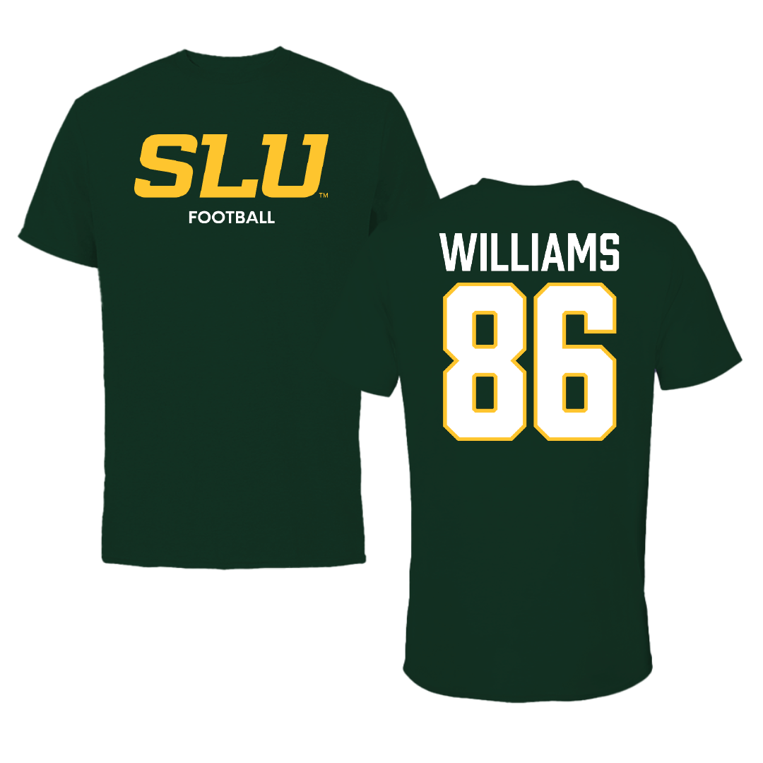Southeastern Louisiana University Football Forest Green Tee - #86 Mike Williams