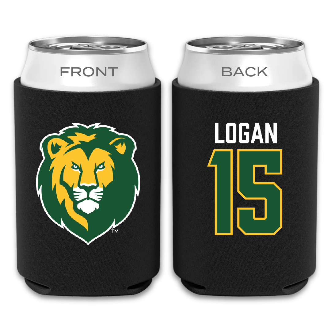 Southeastern Louisiana University Football Black Can Cooler - #15 Jacob Logan