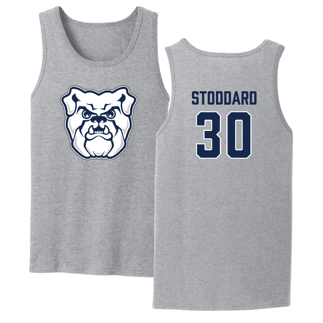 Butler University Basketball Sport Gray Tank Top - #30 Abigail Stoddard