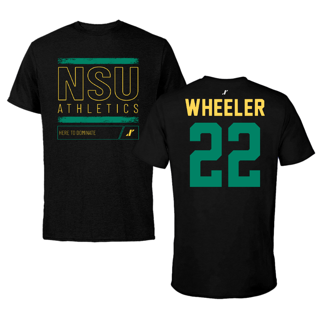 Norfolk State University Basketball Black Dominate Performance Tee - #22 Kierra Wheeler