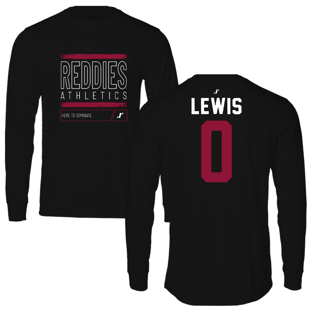 Henderson State University Football Black Dominate Long Sleeve - #0 Gary Lewis