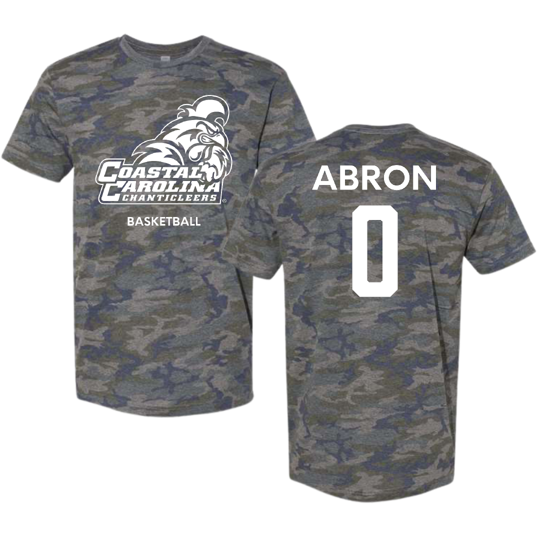 Coastal Carolina University Basketball (W) Vintage Camo Tee - #0 Tiara Abron