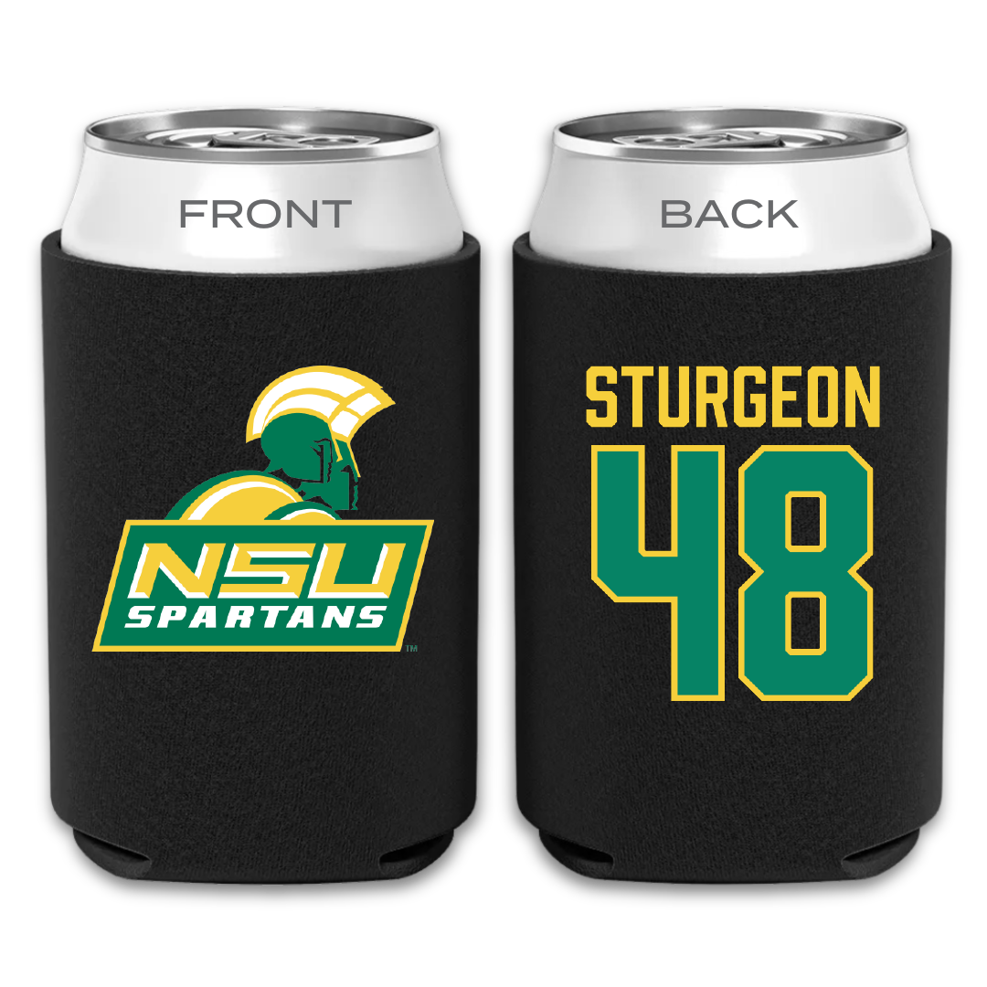 Norfolk State University Baseball Black Can Cooler - #48 CC Sturgeon