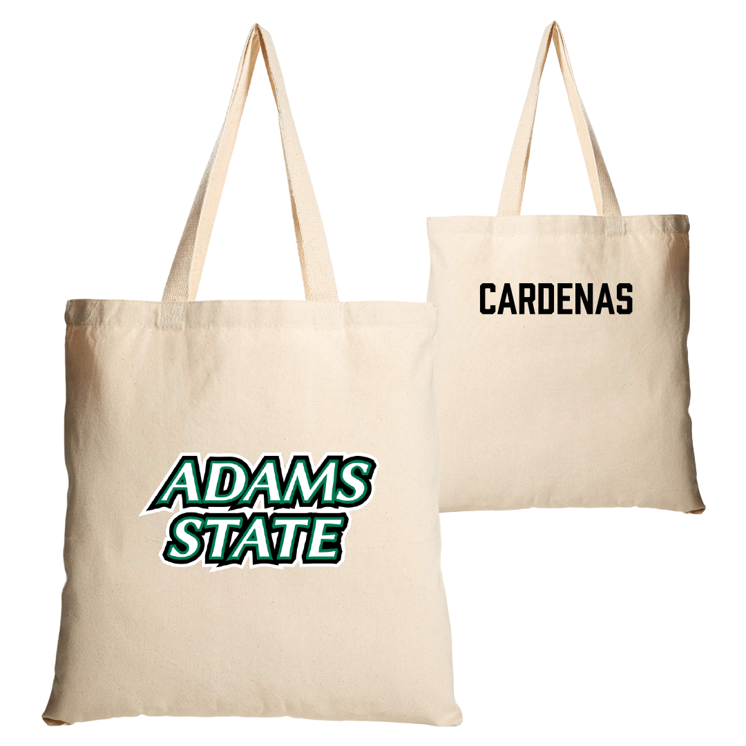 Adams State University TF and XC Tan Canvas Tote Bag - David Cardenas