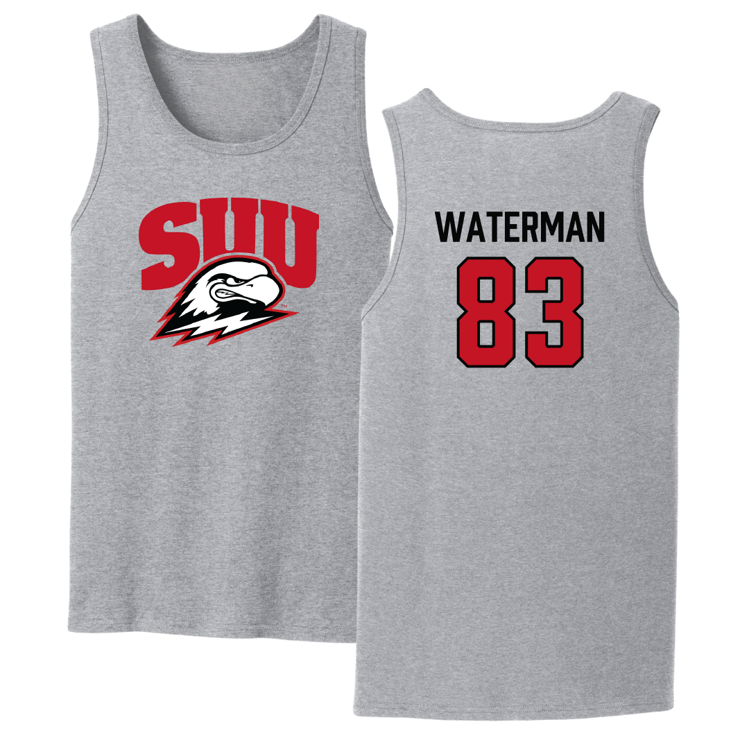 Southern Utah University Football Sport Gray Tank Top - #83 Bryson Waterman