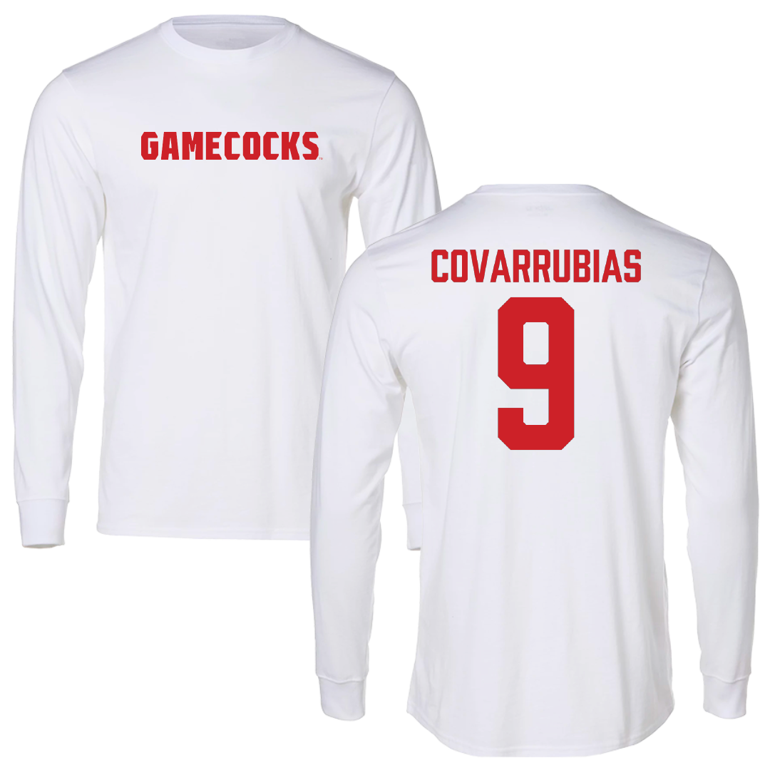 Jacksonville State University Bowling White Performance Long Sleeve - #9 Keyla Covarrubias