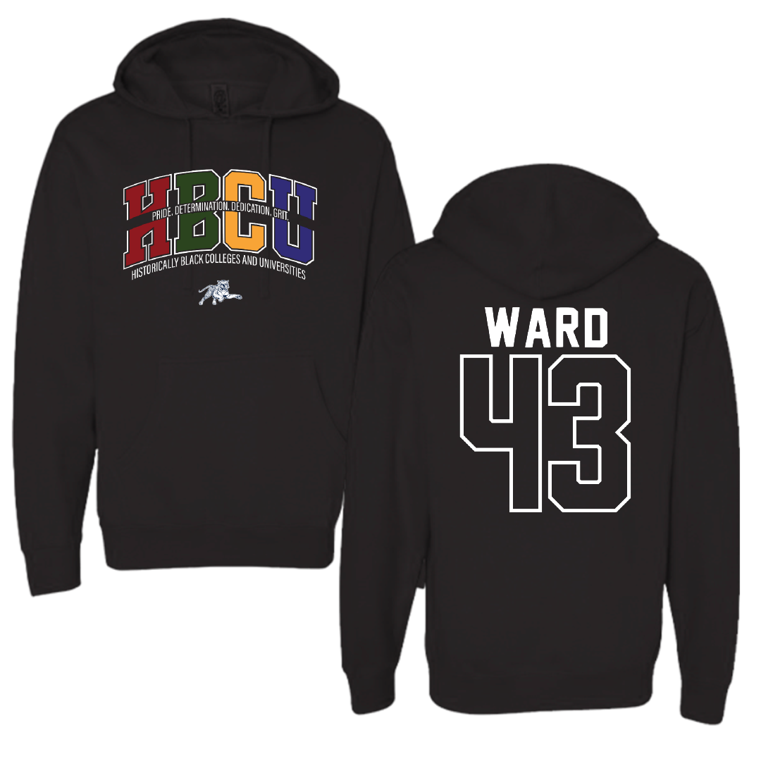 Jackson State University Football Black HBCU Hoodie - #43 Jace Ward