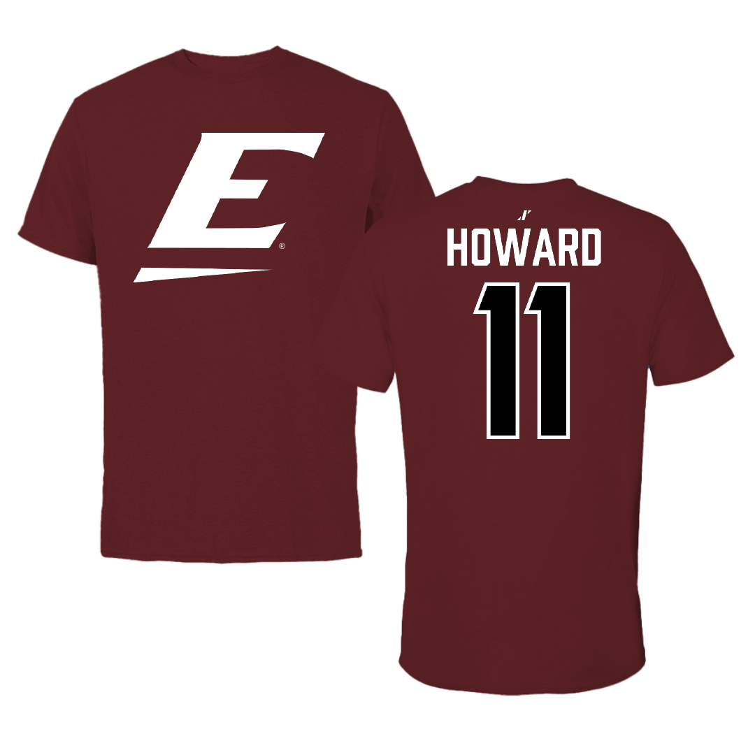 Eastern Kentucky University Football Maroon Tee - #11 Blake Howard