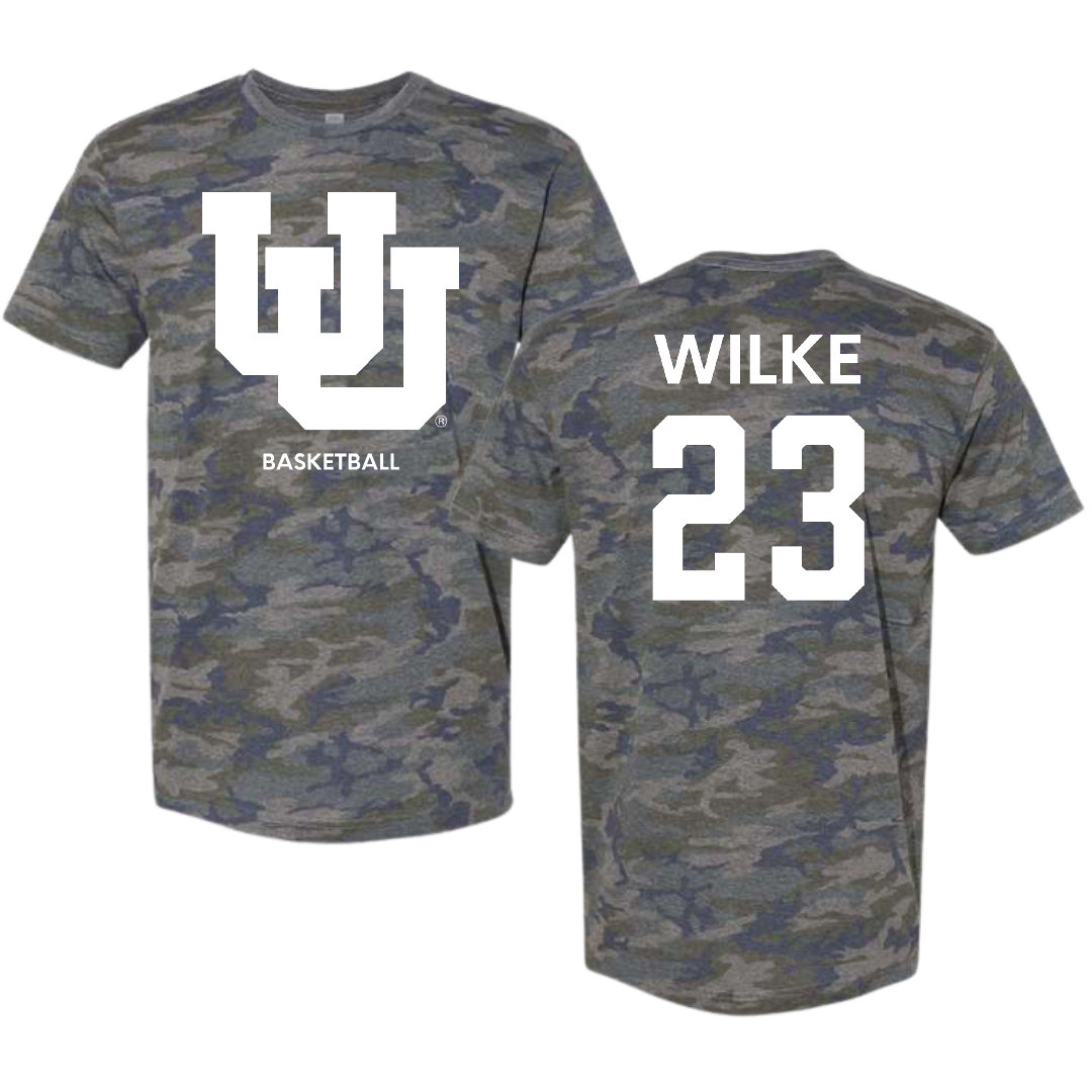 University of Utah Basketball (W) Vintage Camo Tee - #23 Maty Wilke