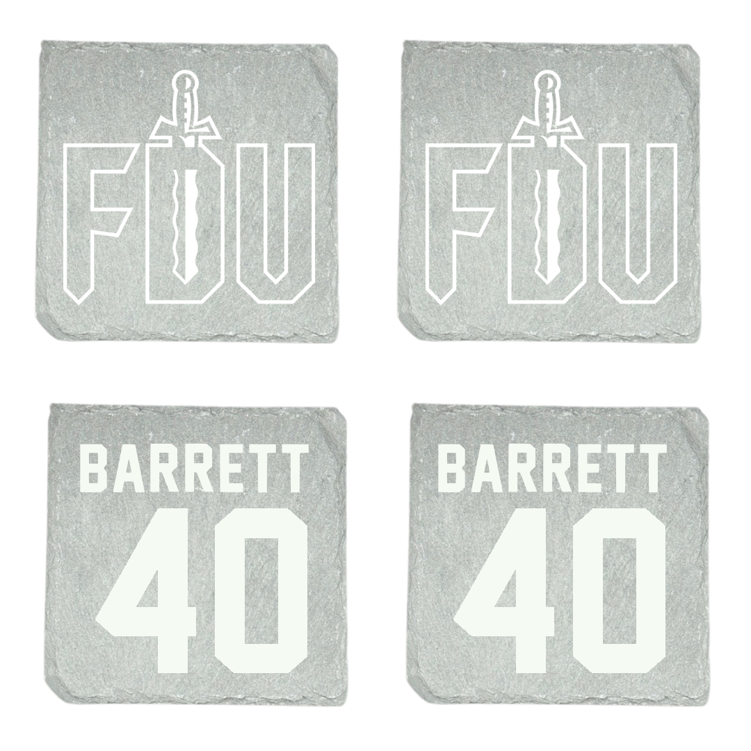 Fairleigh Dickinson University-Metropolitan Campus Baseball Stone Coaster (4 Pack)  - #40 Ian Barrett