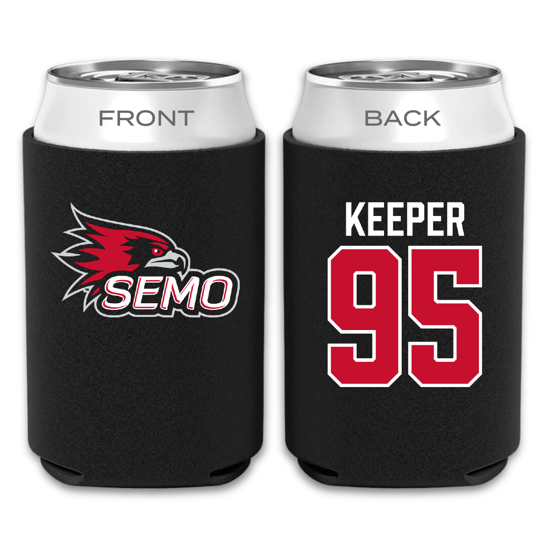 Southeast Missouri State University Football Black Can Cooler - #95 Sam Keeper