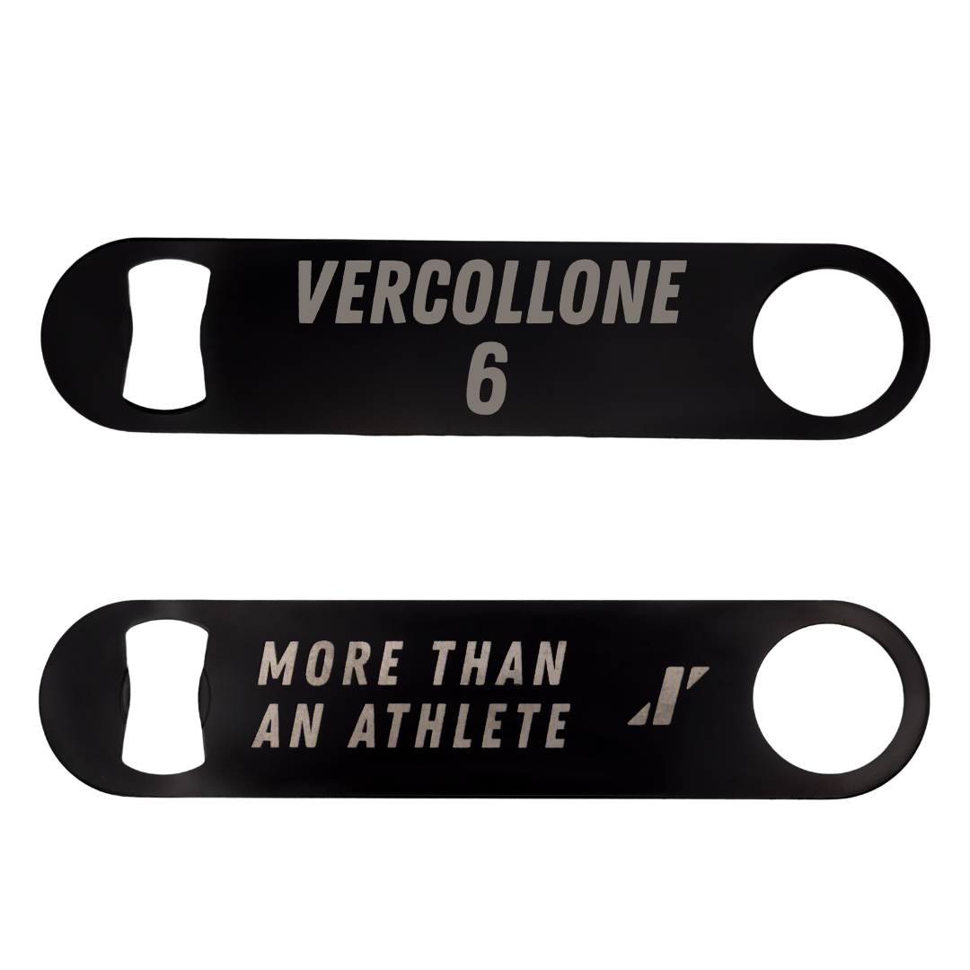 St. Bonaventure University Baseball Black Bottle Opener - #6 Conner Vercollone