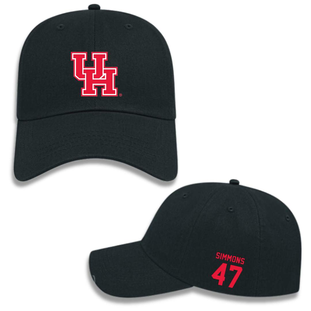 University of Houston Baseball Black Hat - #47 Logan Simmons