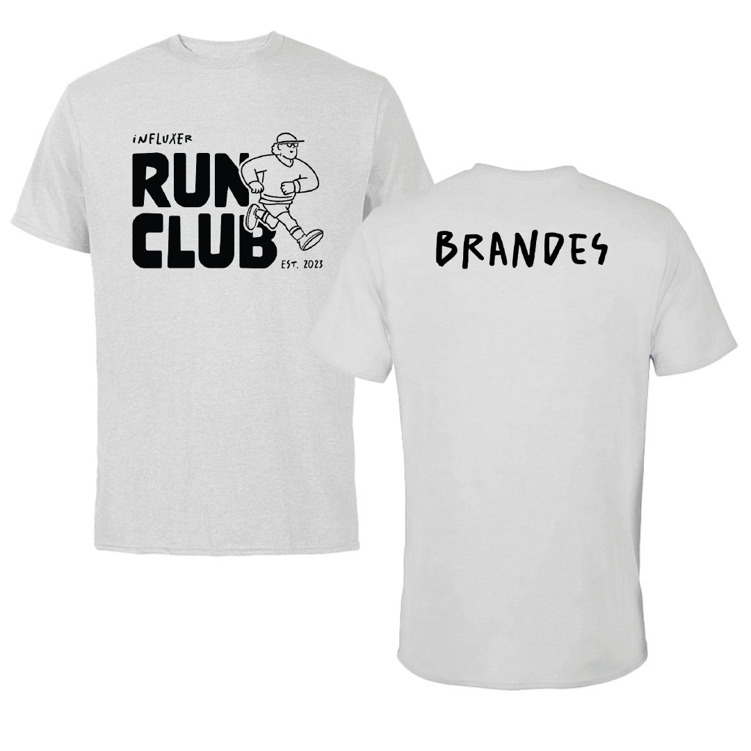 Texas State University TF and XC Light Gray Influxer Run Club Performance Tee - Breanna Brandes