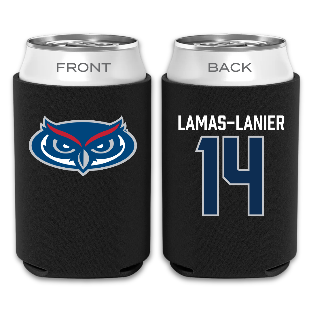 Florida Atlantic University Football Black Can Cooler - #14 Courtney Lamas-Lanier