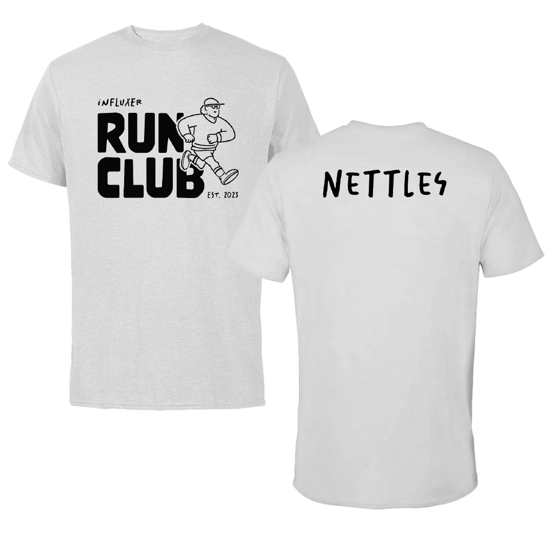 Ball State University TF and XC Light Gray Influxer Run Club Tee - Kenli Nettles