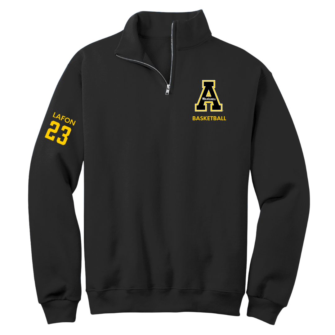 Appalachian State University Basketball (W) Black Quarter-Zip - #23 Samantha LaFon