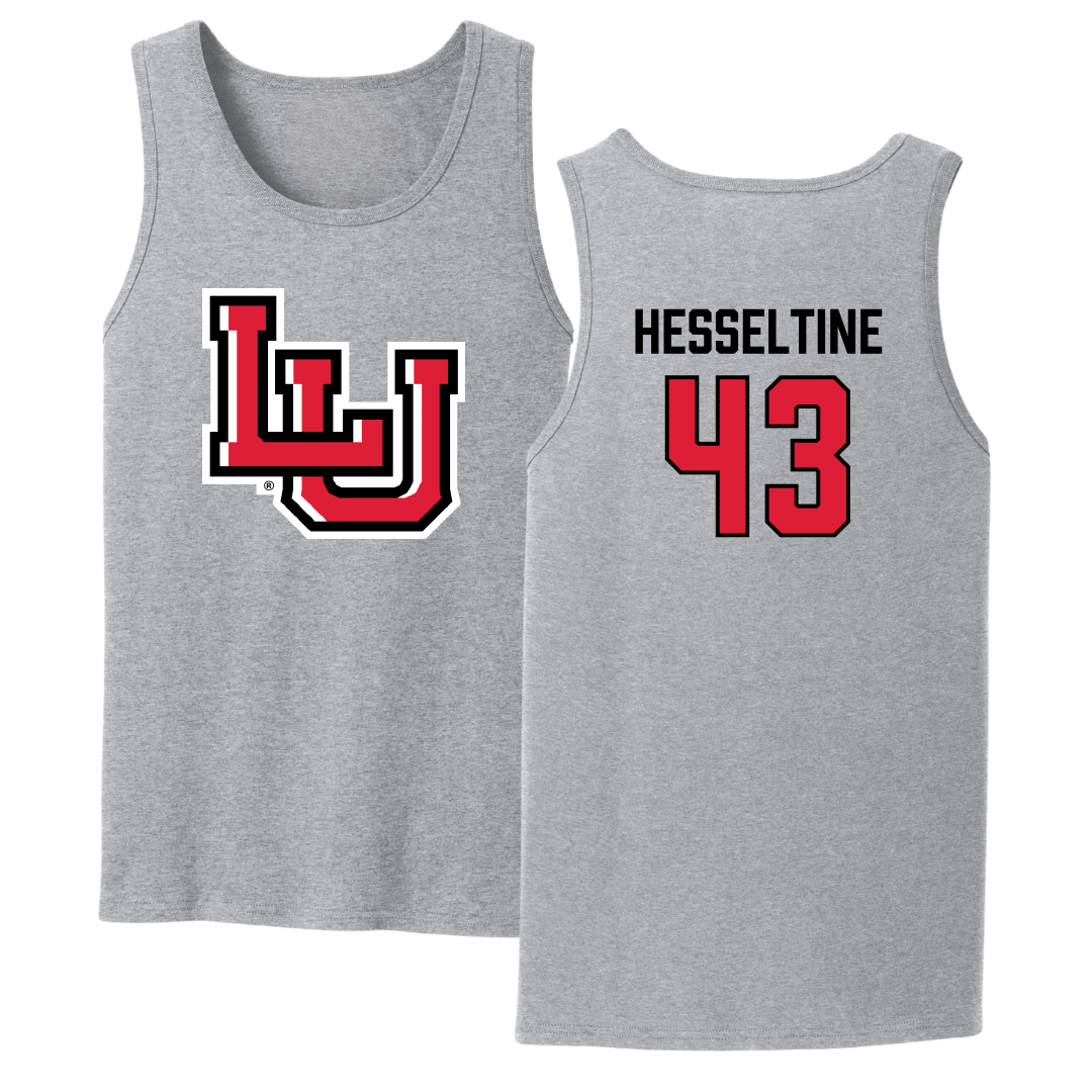 Lamar University Baseball Sport Gray Tank Top - #43 Hunter Hesseltine