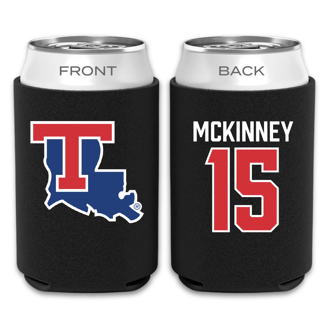 Louisiana Tech University Soccer Black Can Cooler - #15 Callie McKinney