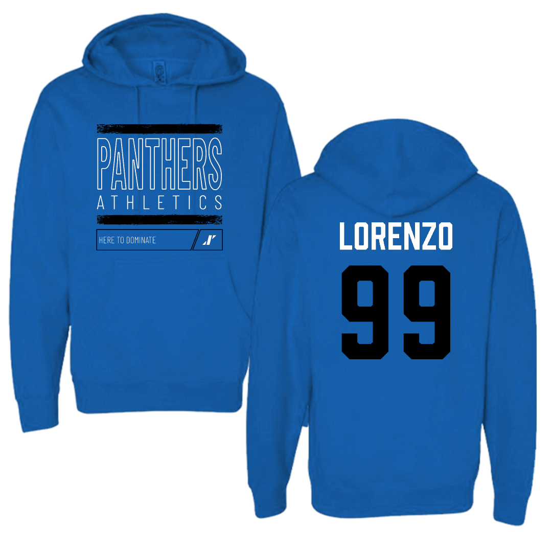 Georgia State University Football Blue Dominate Hoodie - #99 Christian Lorenzo