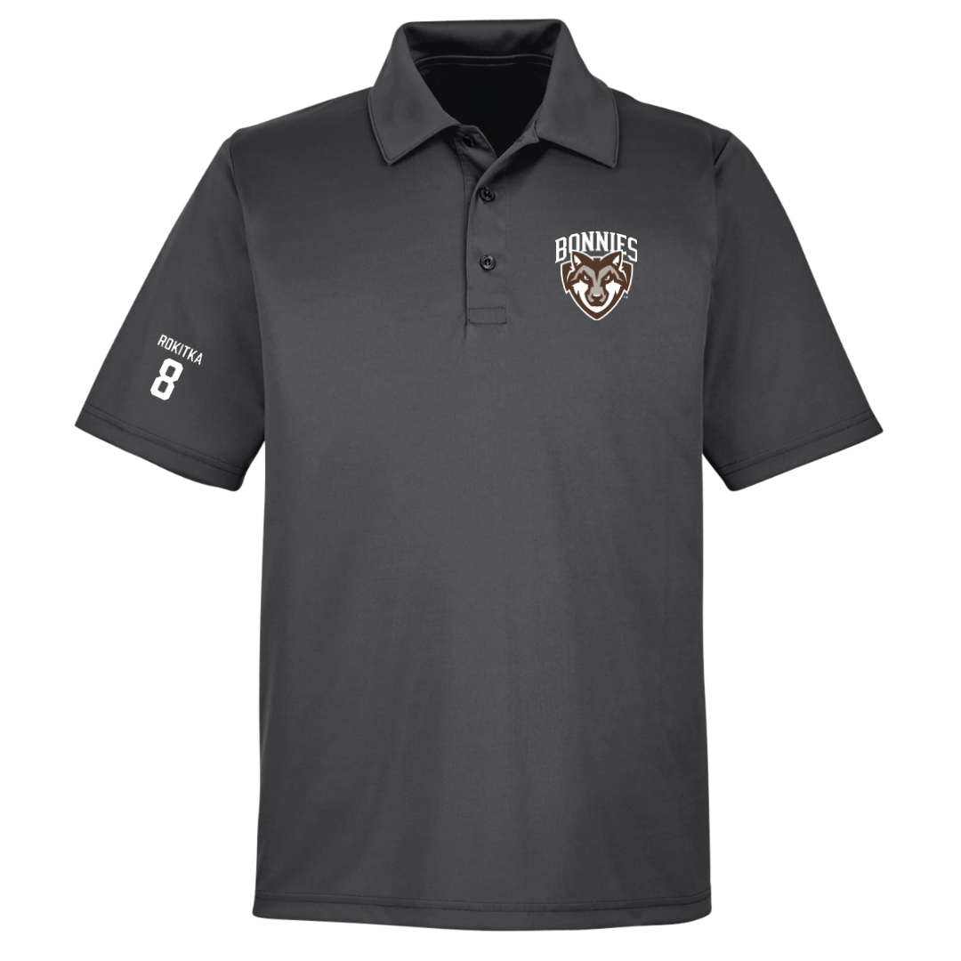 St. Bonaventure University Lacrosse (W) Dark Gray Polo - #8 Katelyn Rokitka