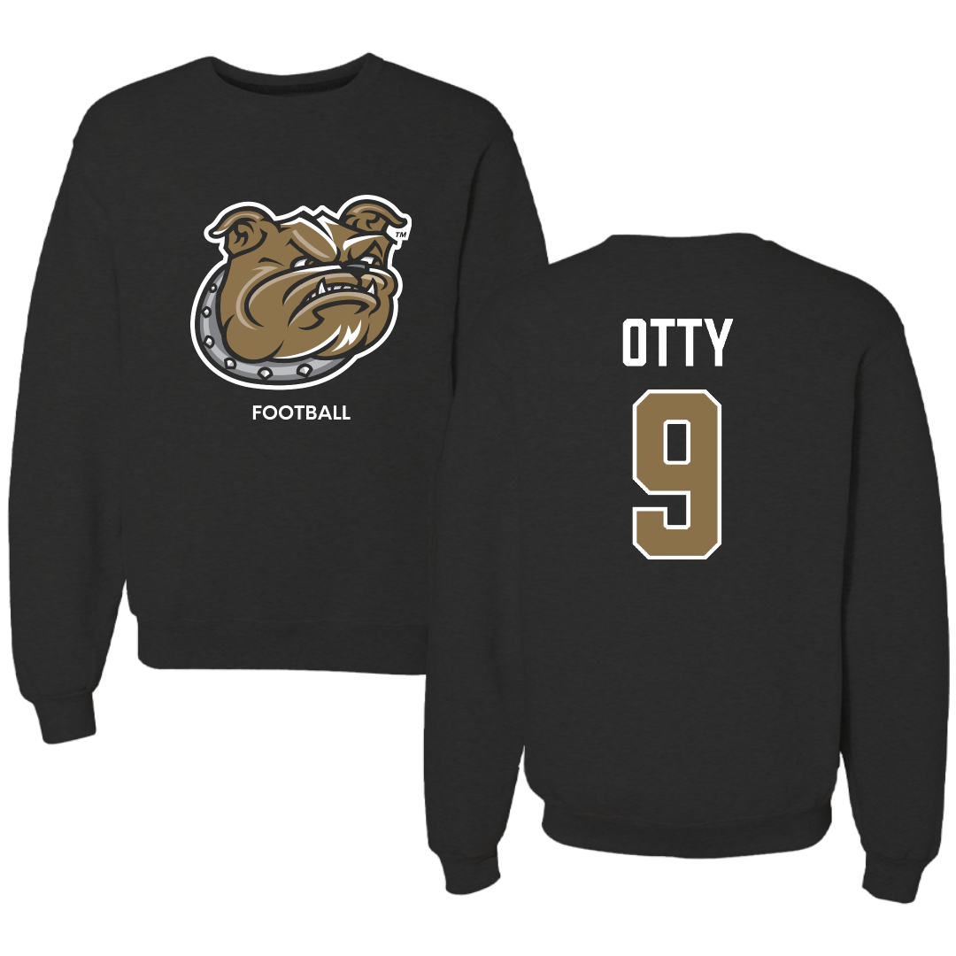Bryant University Football Black Crewneck - #9 Michael Otty
