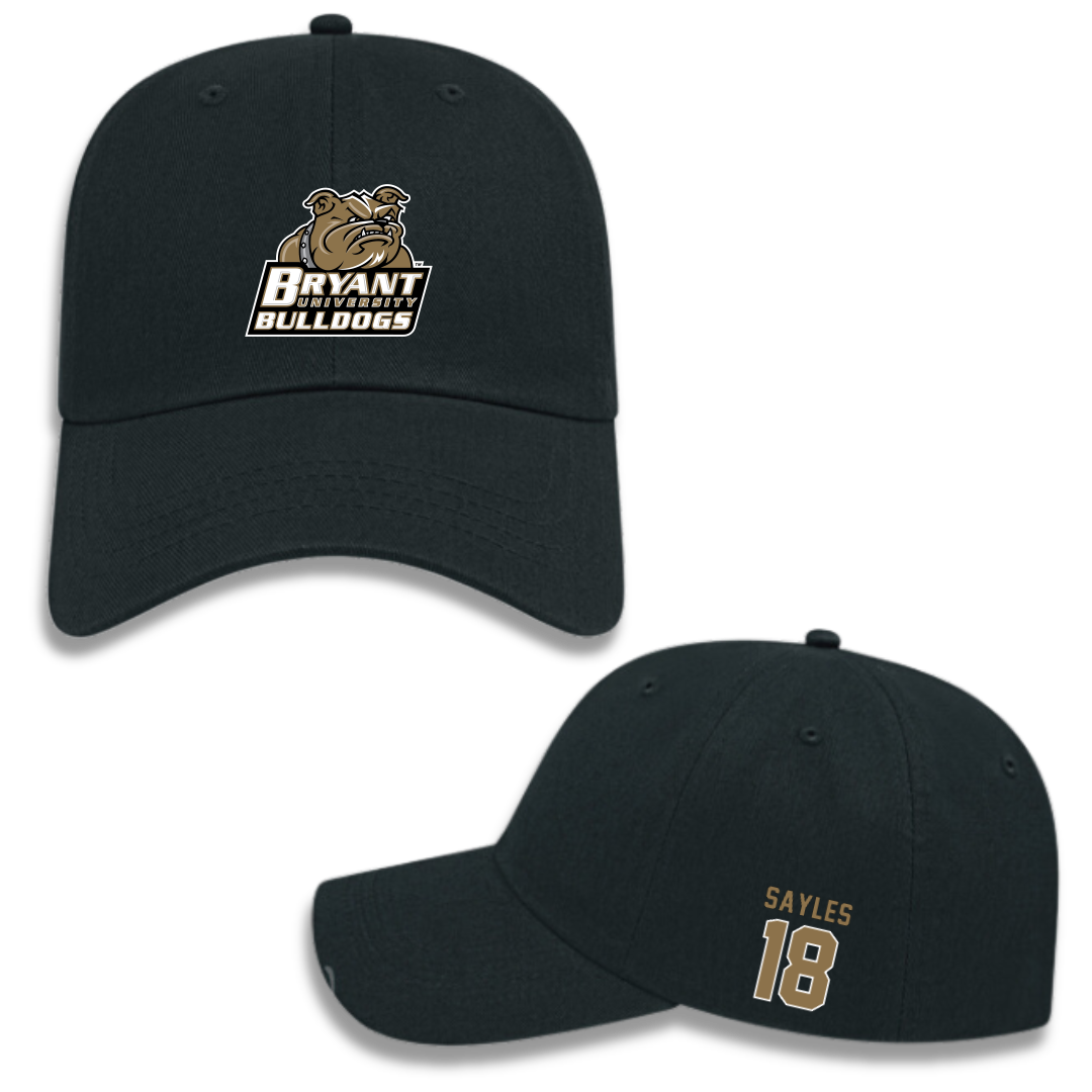 Bryant University Football Black Hat - #18 Braden Sayles
