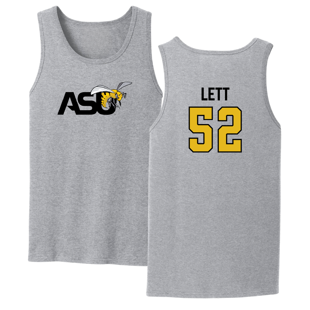 Alabama State University Football Sport Gray Tank Top - #52 Trej Lett